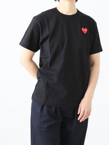 PLAY COMME des GARCONS Tシャツ(ブラック×レッド) [AX-T108-051]
