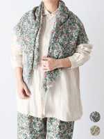 画像をギャラリービューアに読み込む, R&amp;D.M.Co- ワイルドベリーフィールドガーゼショール [7885]
