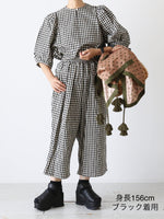 画像をギャラリービューアに読み込む, R&amp;D.M.Co- ギンガムチェックゴムパンツ [7608]
