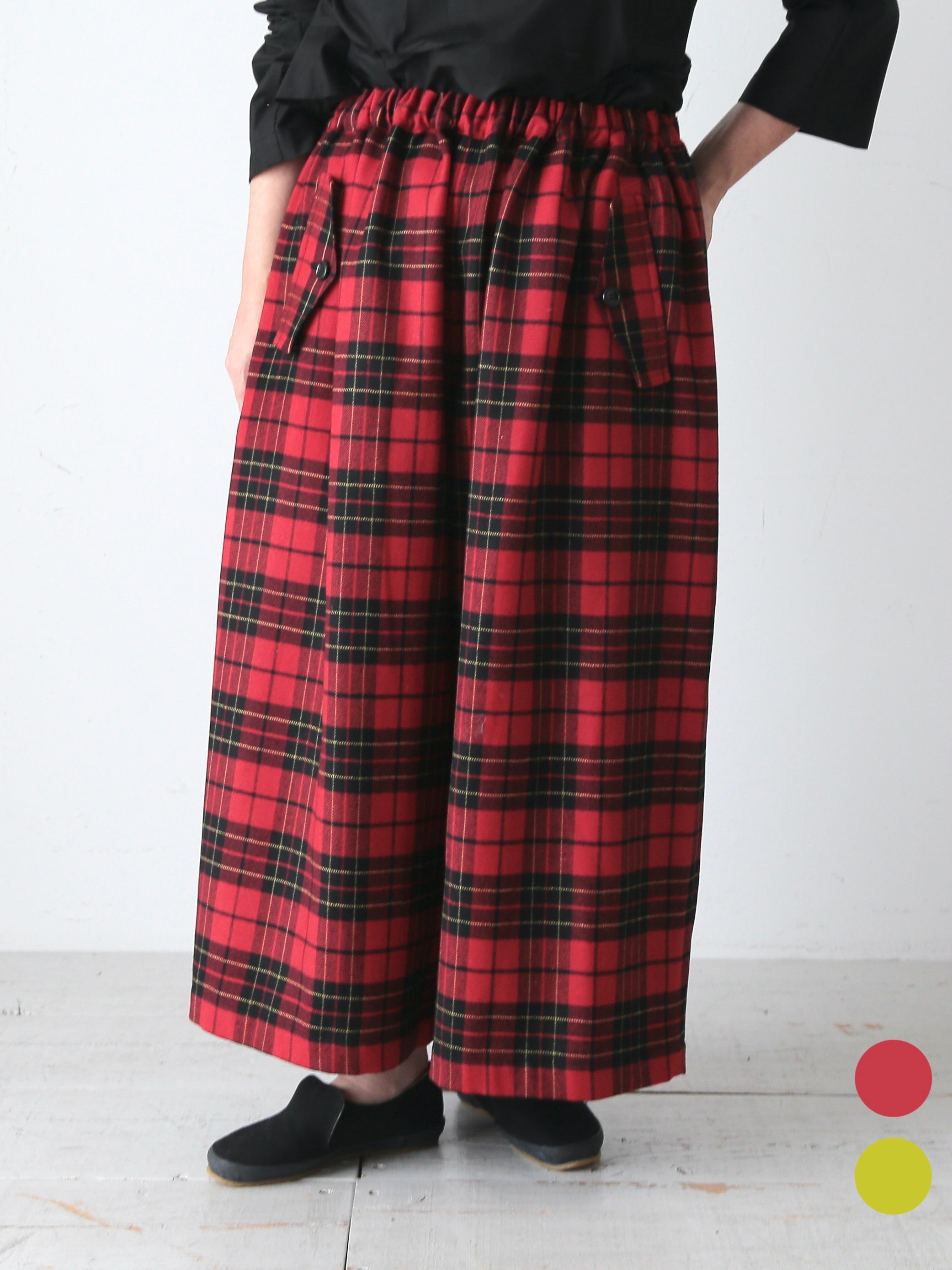 tao タータンチェック先染めパンツ [TP-P010-051]