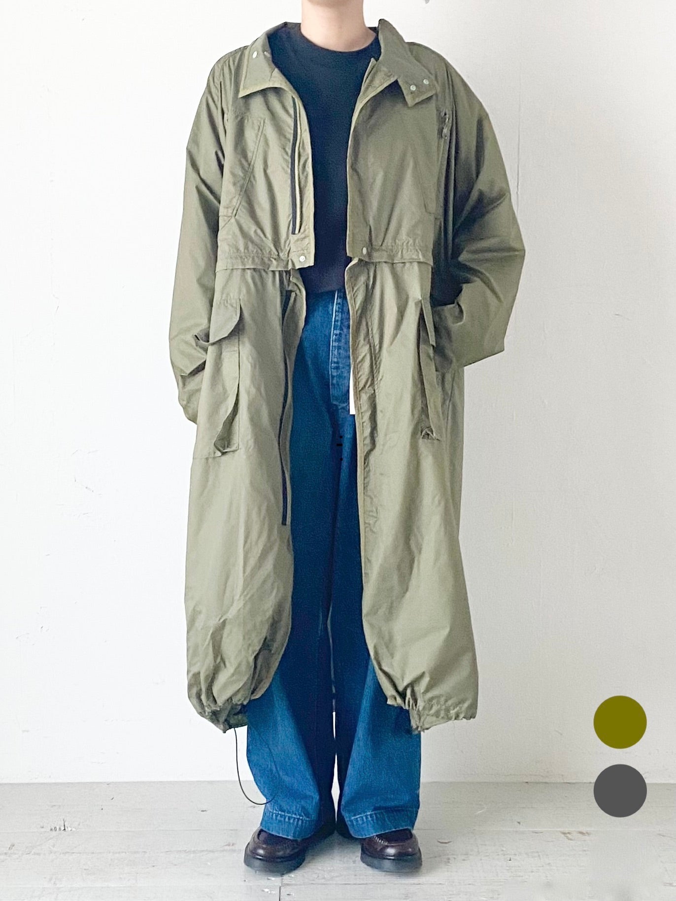 極美品 ALWEL オルウェル ロングトラックジャケット グリーン ALWEL (オルウェル) LONG TRACK JACKET / ロングトラックジャケット