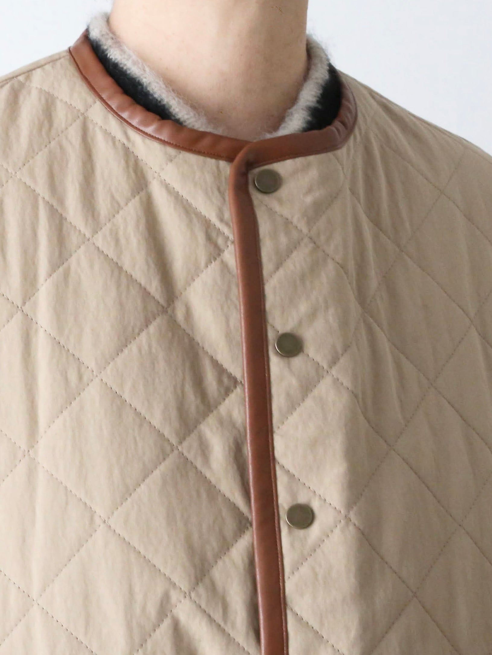 R&D.M.Co- ウォータープルーフキルティングハーフコート [7730]