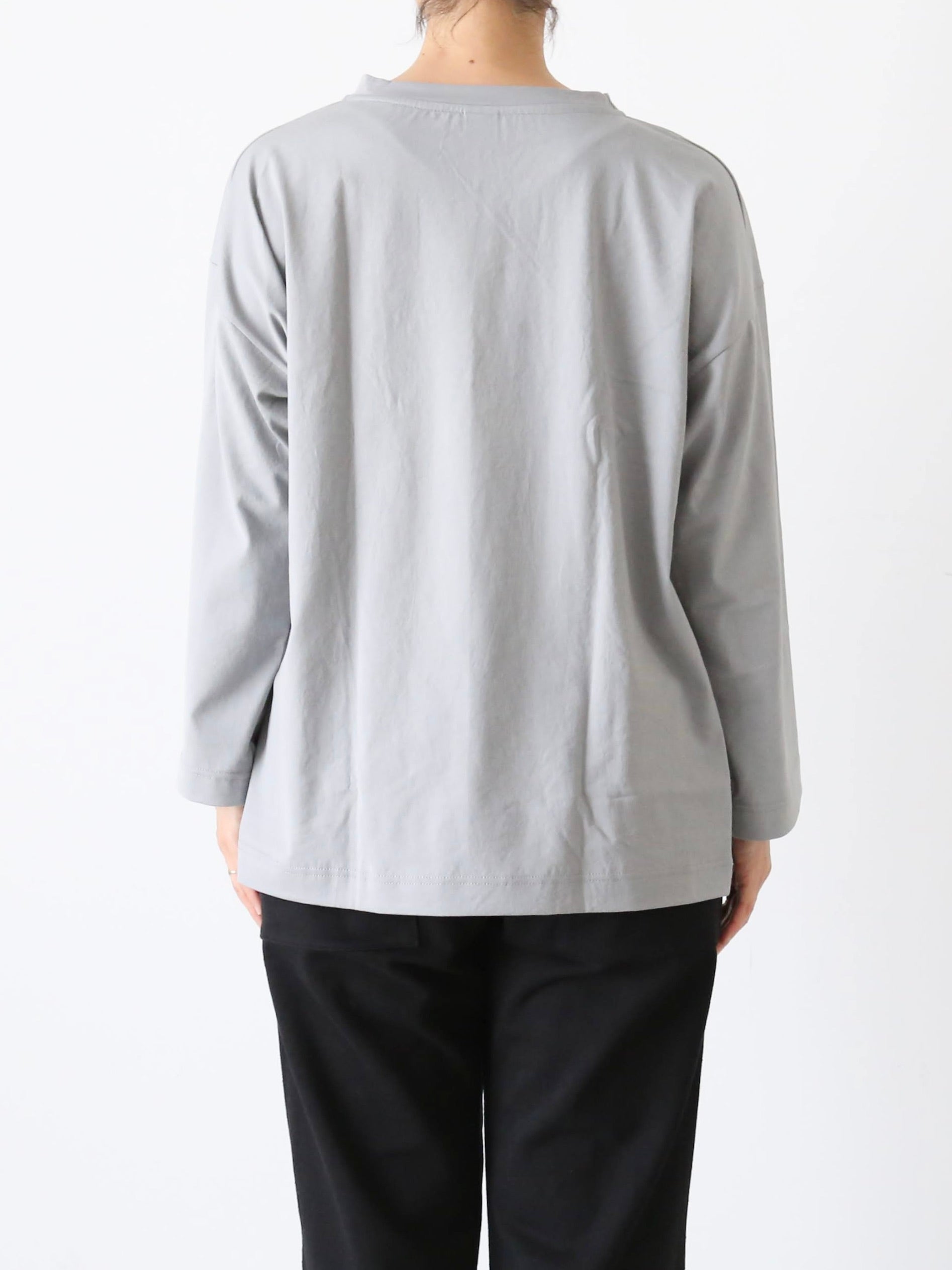 GICIPI クルーネックリラックスフィット9分袖カットソー (カノッキーア) [2406P]