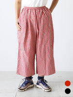 画像をギャラリービューアに読み込む, R&amp;D.M.Co- ギンガムチェックゴムパンツ [7608]
