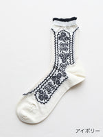 画像をギャラリービューアに読み込む, ANTIPAST シースルーフラワーソックス [AM-817]
