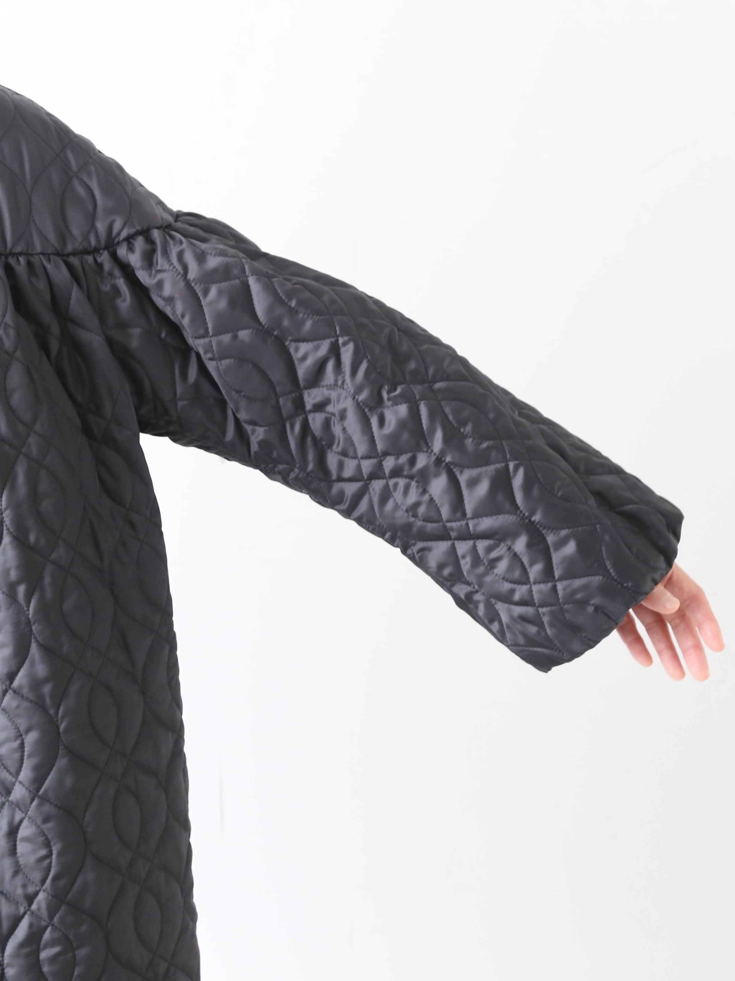 noir kei ninomiya エステルツイルキルトコート [3P-C003-051]