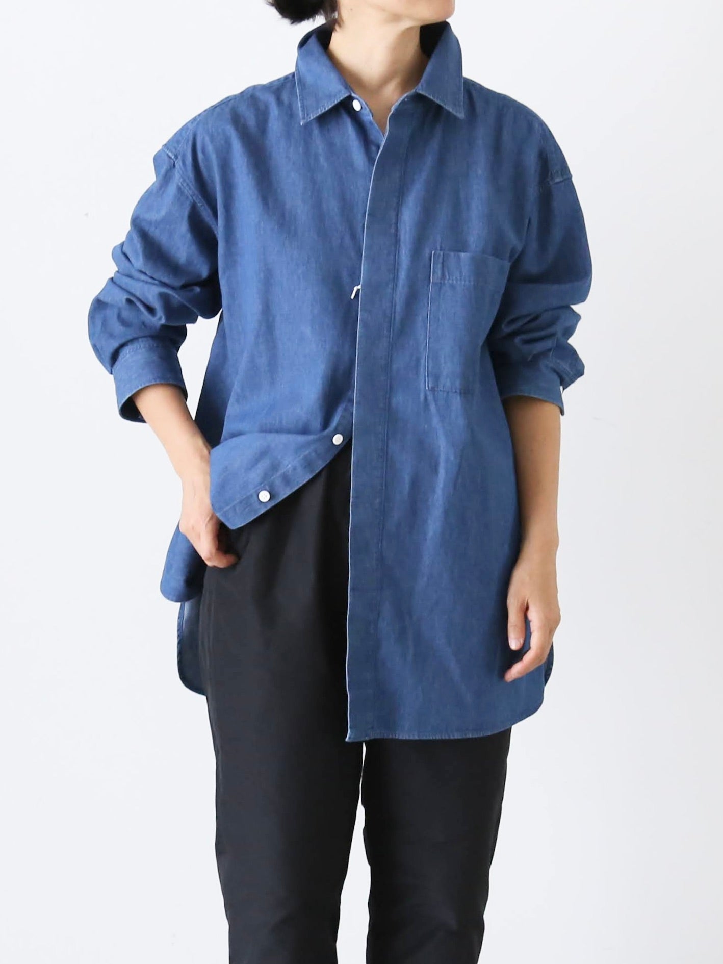 TOUJOURS バイオウォッシュバギーシャツ [HM43MS01]