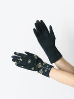 画像をギャラリービューアに読み込む, ANTIPAST 手袋ショート (ジュエリー柄) [NG1-486B]
