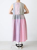 画像をギャラリービューアに読み込む, tao エステル綿ギンガムチェックワンピース [TQ-O013-051]
