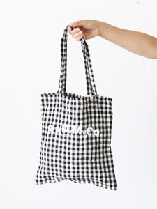 R&D.M.Co☆今期新品未使用リネンギンガムチェックトートバッグ R&D.M.Co- リネンギンガムチェックトートバッグ [7507] – CREER
