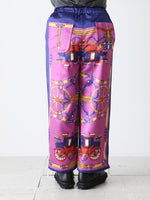 画像をギャラリービューアに読み込む, tao エステルスカーフ柄プリントMIXパンツ B柄 [TP-P006-051-B]
