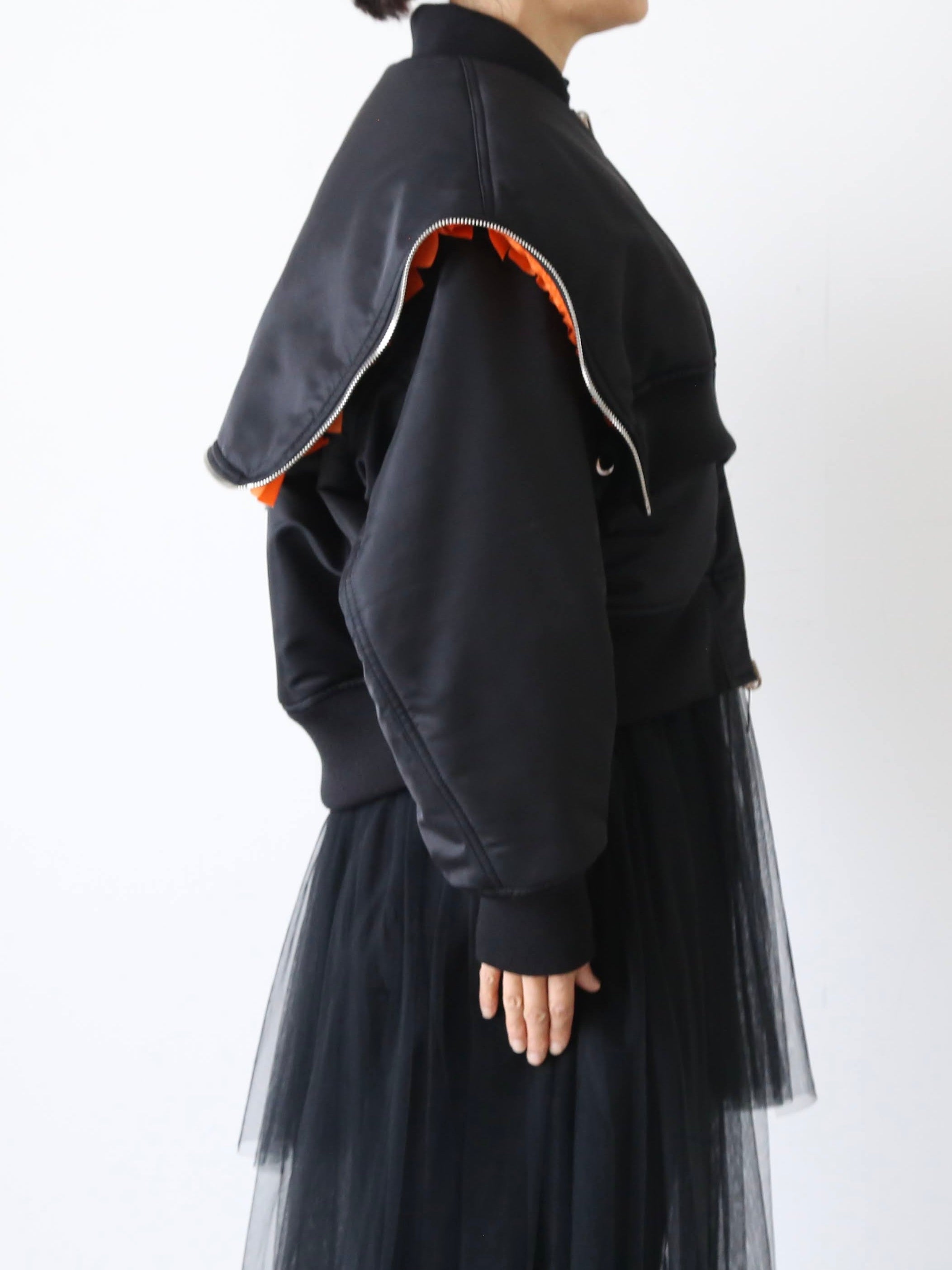 noir kei ninomiya ナイロンツイルジャケット [3P-J013-051]