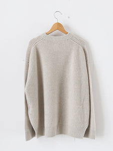 TOUJOURS リブステッチクルーネックビッグプルオーバー [VM43XK03] – CREER