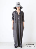 Load image into Gallery viewer, ayanoguchiaya Open-collar jumpsuit [dress.88]
