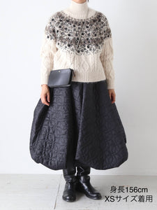 noir kei ninomiya エステルツイルキルトスカート noir kei ninomiya エステルツイルキルトスカート [3P-S021-051] – CREER