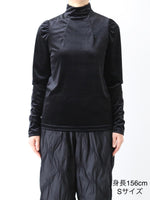 Load image into Gallery viewer, noir kei ninomiya ベロアストレッチTシャツ [3R-T015-051]
