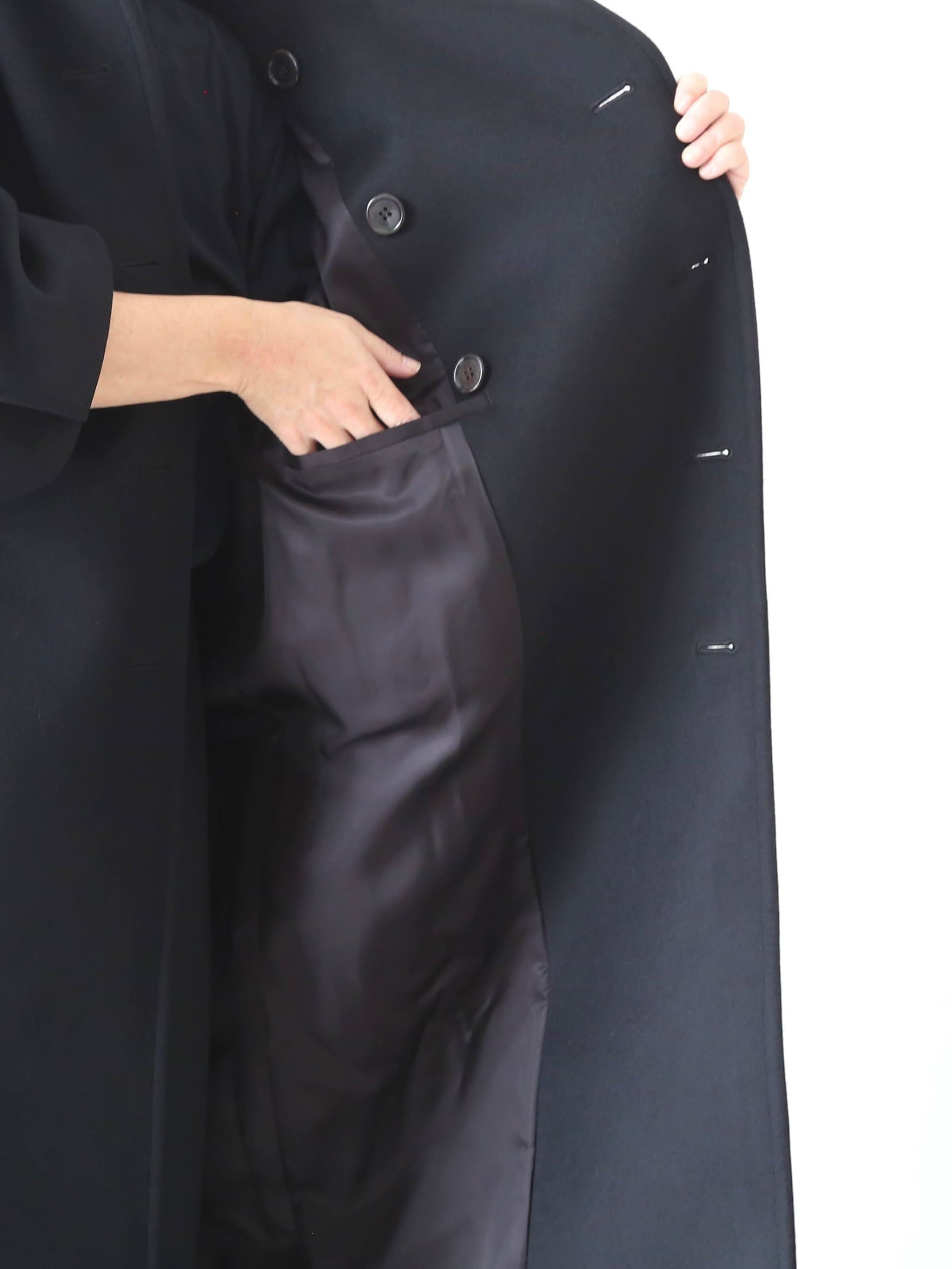 noir kei ninomiya ウールカシミヤメルトンコート [3P-C004-051]