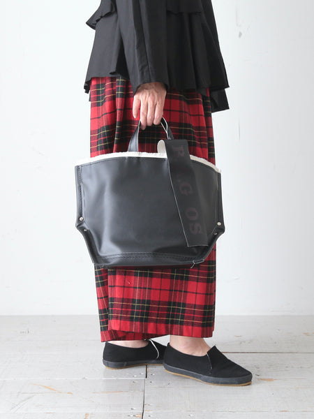 【1回使用】ebagos 6号キャンバス PVC Y字トート ギンガム ebagos エバゴス 6号キャンバス・PVC Y字トート SS