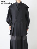 Load image into Gallery viewer, noir kei ninomiya エステルギャバジンベスト [3R-A005-051]
