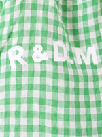 画像をギャラリービューアに読み込む, R&amp;D.M.Co- リネンギンガムチェックトートバッグ [7507]
