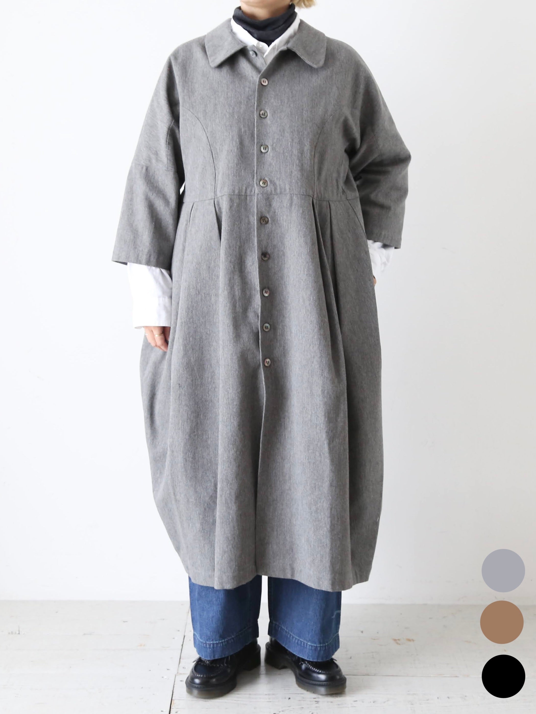ayanoguchiaya ダブルフロントコートドレス [dress.76]