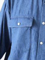 Load image into Gallery viewer, TOUJOURS バイオウォッシュドダブルポケットフィールドシャツ [JM45GS01]
