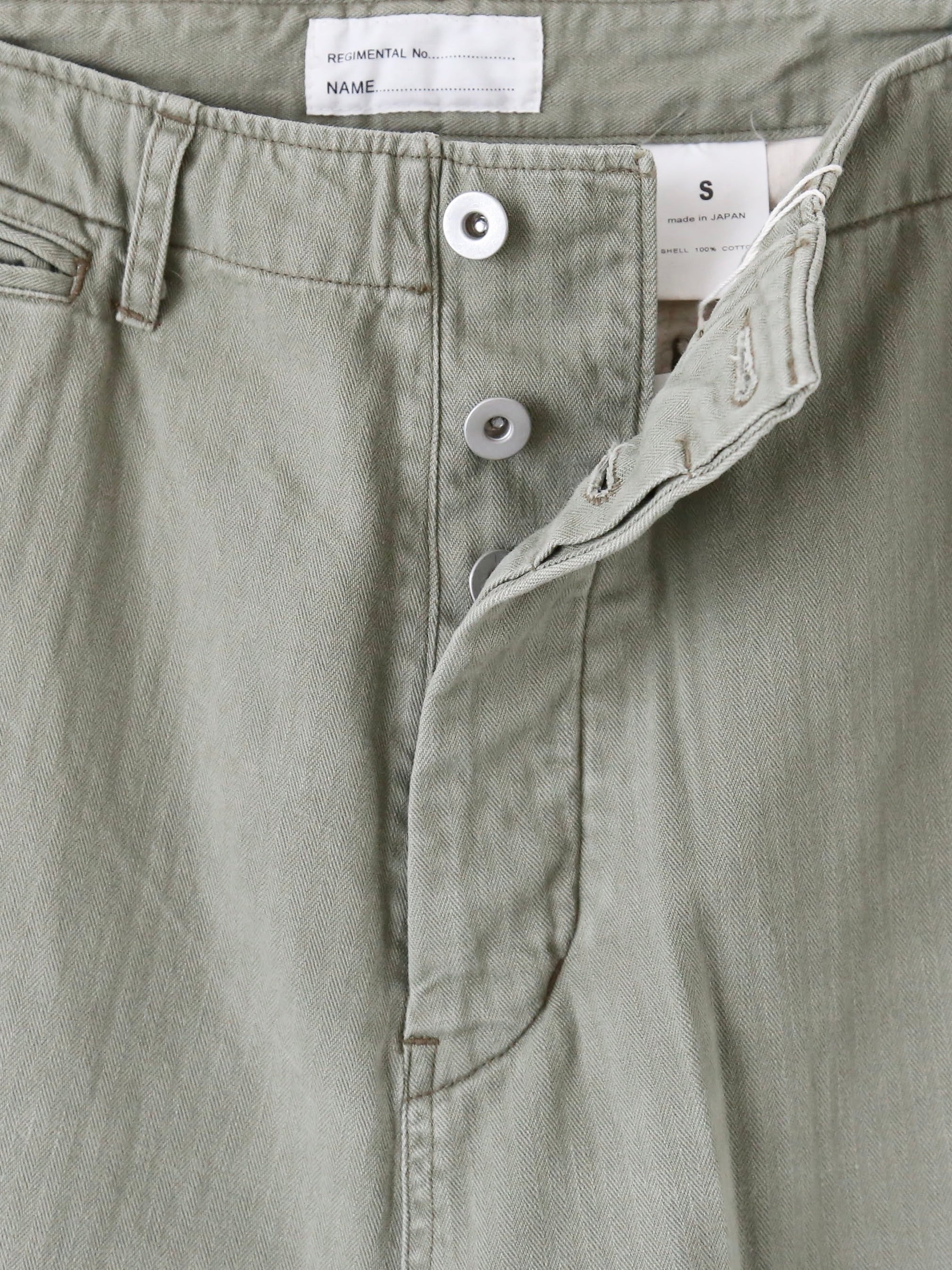 chimala ヘリンボーンUSアーミーデニムオフィサートラウザー [CS40-MP15B/S]