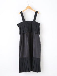 ブラック プリーツ キャミワンピース kei ninomiya noir kei ninomiya エステルギャバジンワンピース [3R-O006-051] – CREER