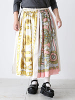 画像をギャラリービューアに読み込む, tao エステルスカーフ柄プリントMIXスカートB柄 [TP-S016-051-B]
