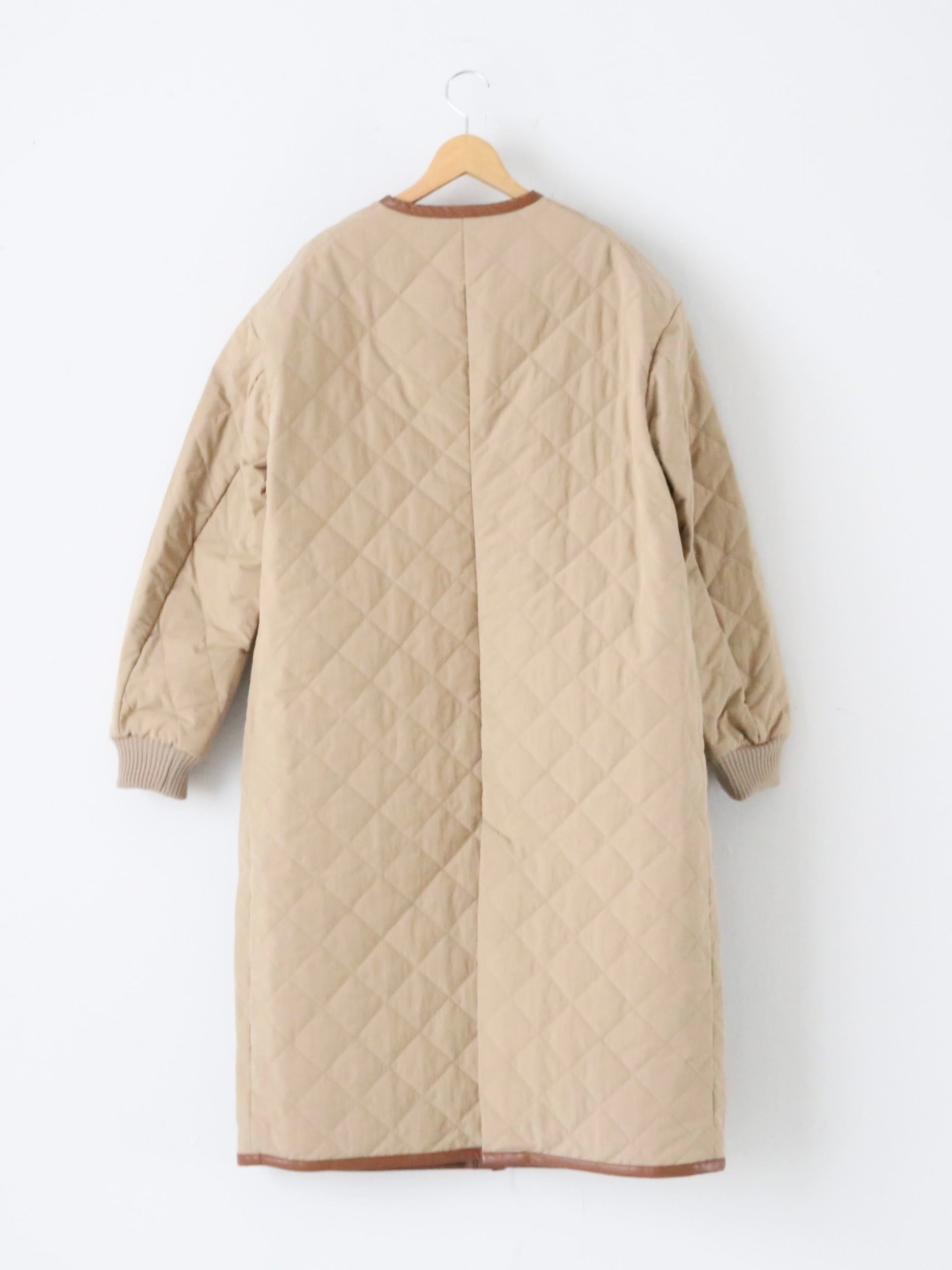 R&D.M.Co- ウォータープルーフキルティングロングコート [7729]