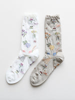 画像をギャラリービューアに読み込む, ANTIPAST ガーデンフラワーズソックス [AS-232]
