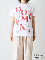 画像をギャラリービューアに読み込む, tao 綿天竺プリントTシャツ(GOOD MORNING) [TQ-T014-051]

