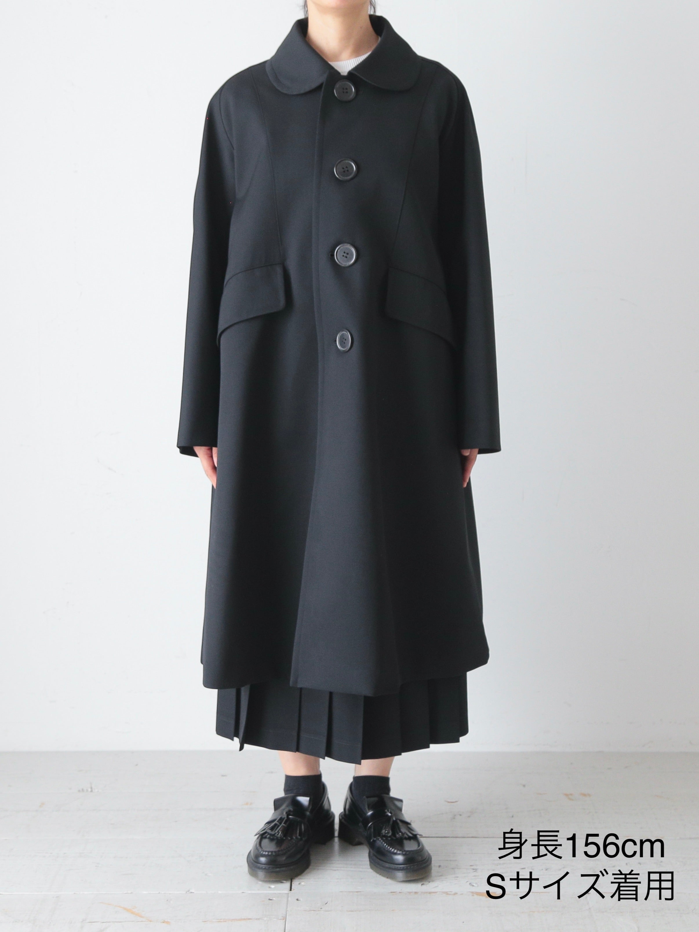 tao ウールギャバ後染めコート [TC-C101-051]