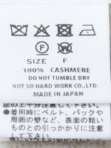 TOUJOURS プレインステッチ ミンクフィニッシュドストール カシミヤ100