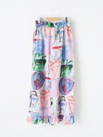 画像をギャラリービューアに読み込む, ayanoguchiaya アートプリンテッドフリルパンツ [dress.25-P]
