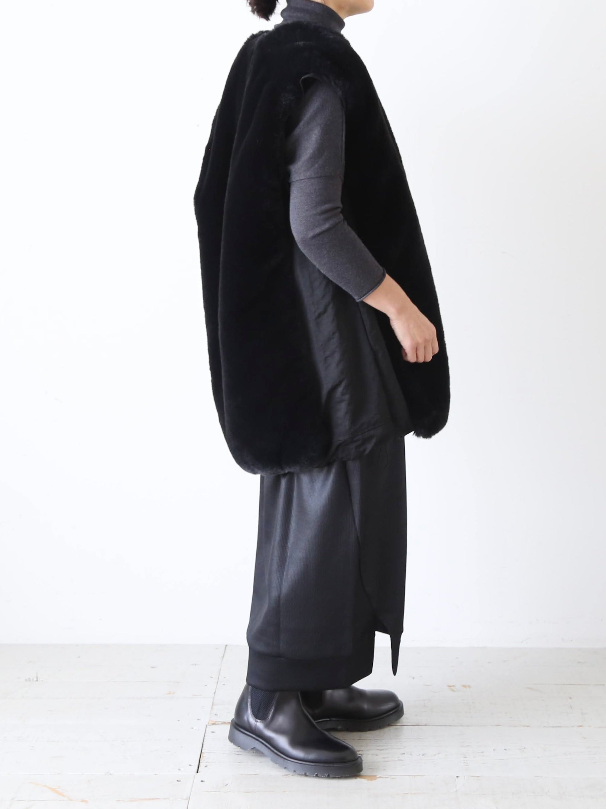 ALWEL リブベッドサイドスリットスカート [SQER-3]