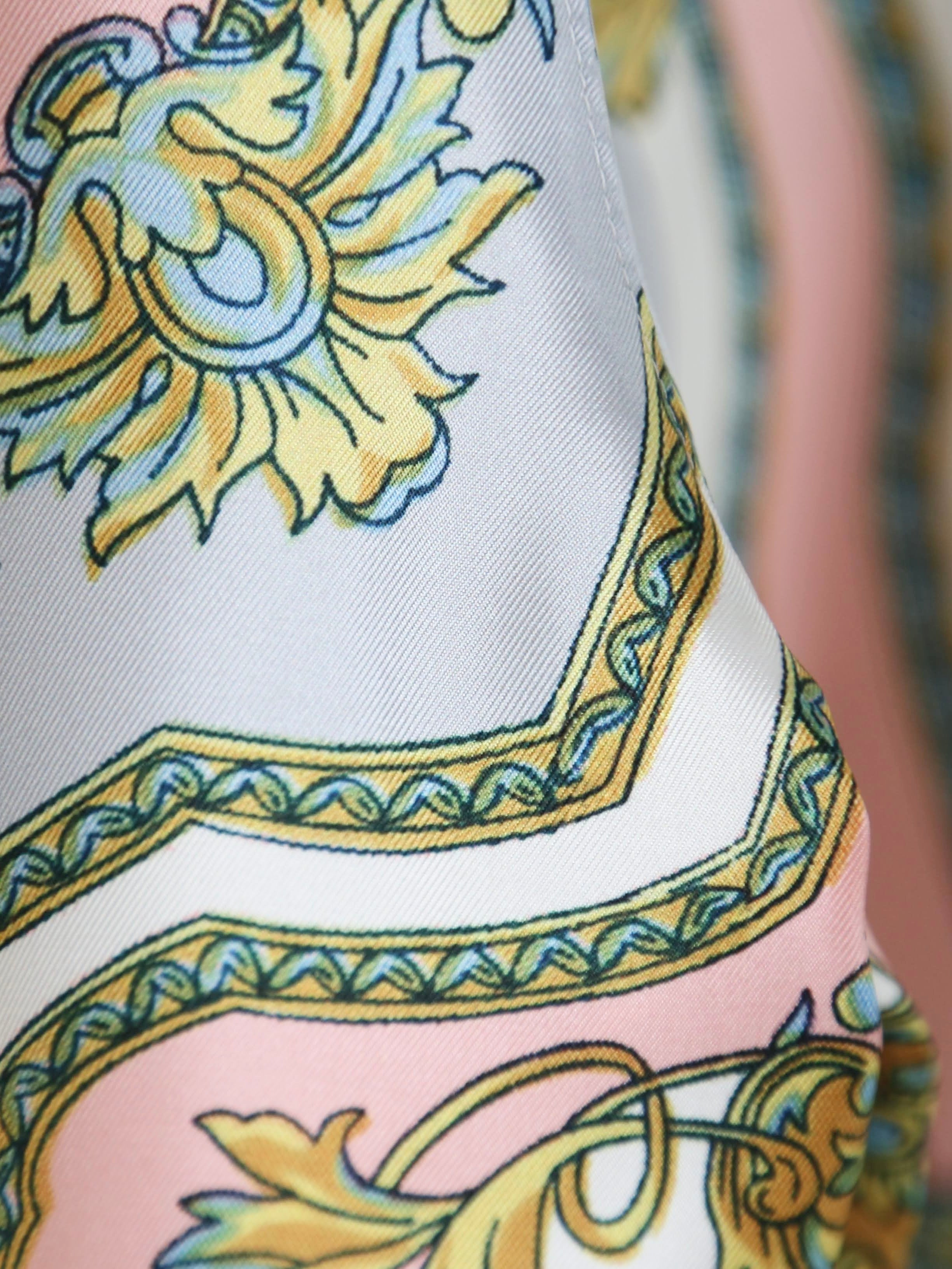 tao エステルスカーフ柄プリントMIXパンツ C柄 [TP-P006-051-C]