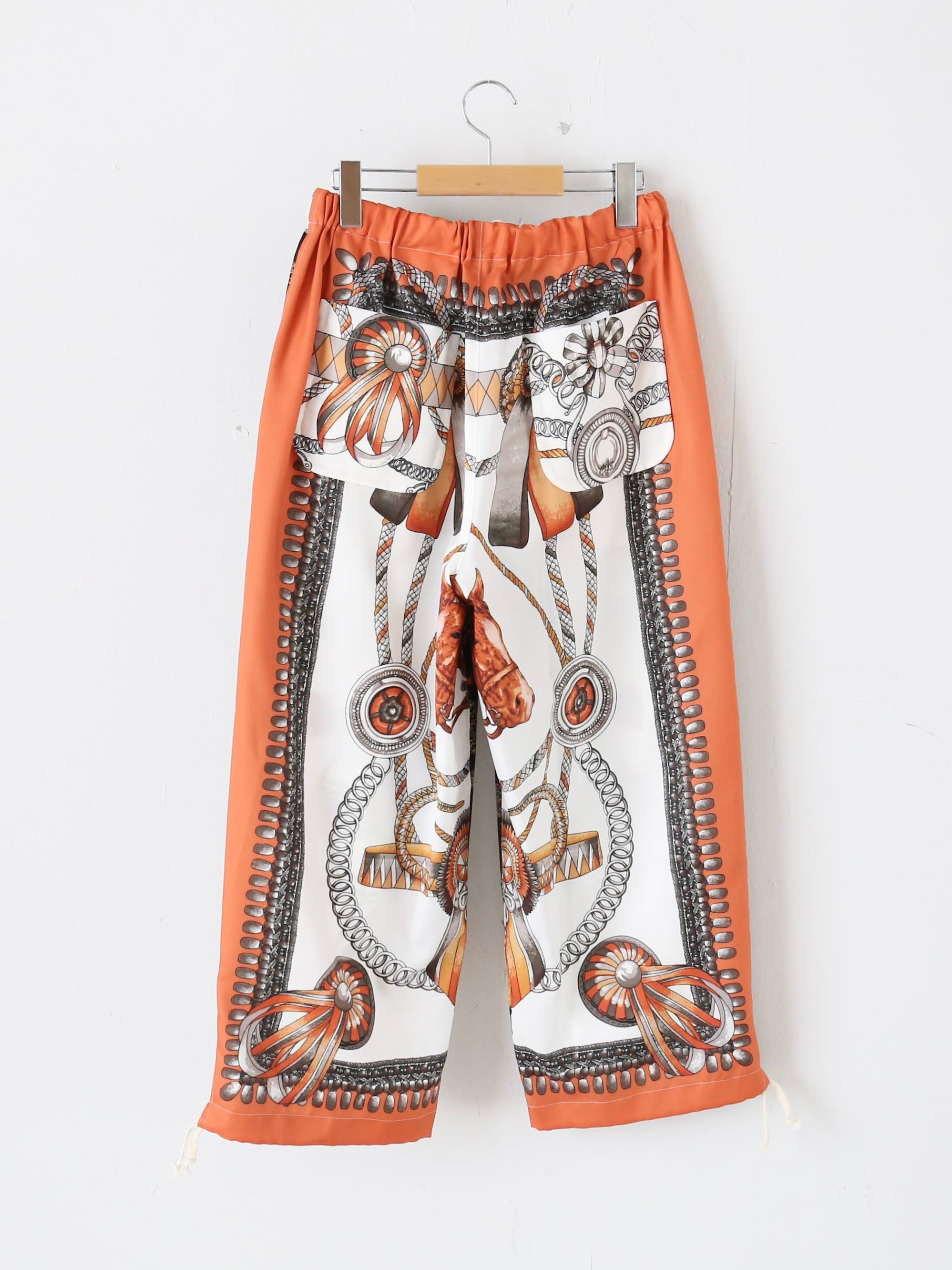 tao エステルスカーフ柄プリントMIXパンツ A柄 [TP-P006-051-A]