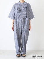 画像をギャラリービューアに読み込む, BUNON フリルオーバーオール [BN2629]
