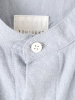 画像をギャラリービューアに読み込む, TOUJOURS バンドカラーバックギャザーシャツ [IM43LS03]
