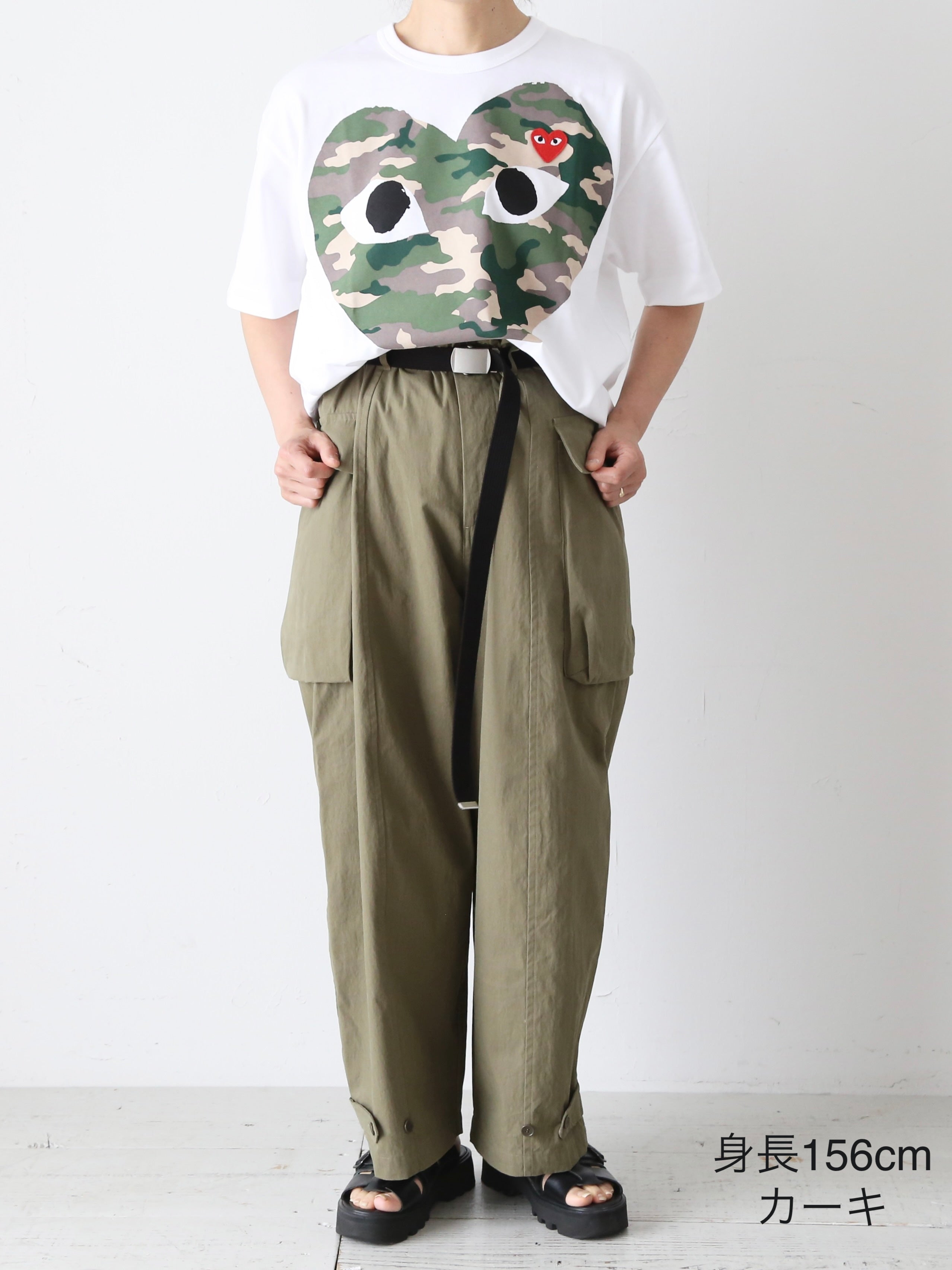 【美品】Veritecoeur et ses COPAINS　カーゴパンツ Veritecoeur ピーチスキン カーゴパンツ コットンナイロン 微起毛 – CREER