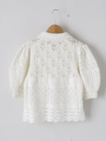 画像をギャラリービューアに読み込む, tao  綿透かし柄MIXニット [TQ-N014-051]
