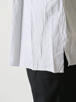 画像をギャラリービューアに読み込む, TOUJOURS バンドカラービショップスリーブラッフルシャツ [YM43PS02]
