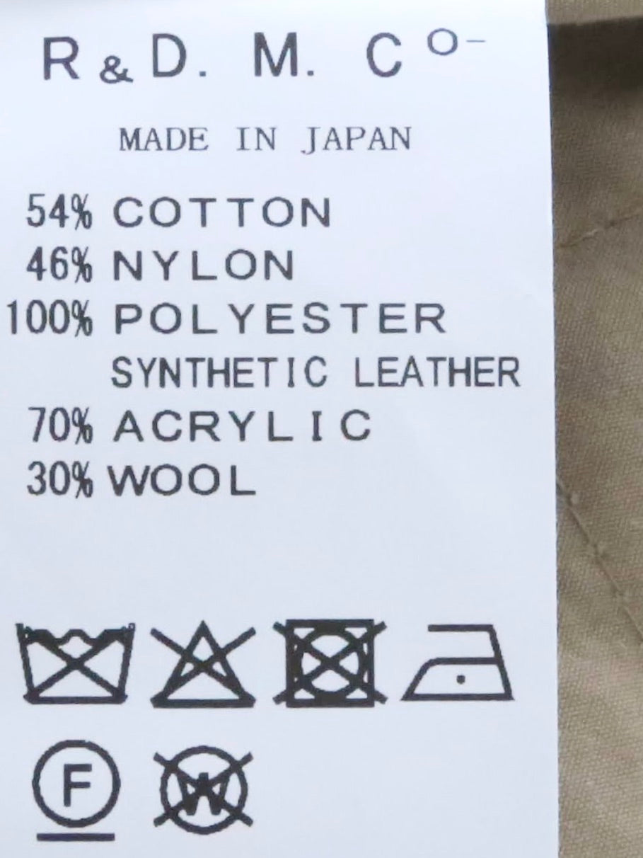 R&D.M.Co- ウォータープルーフキルティングロングコート [7729]