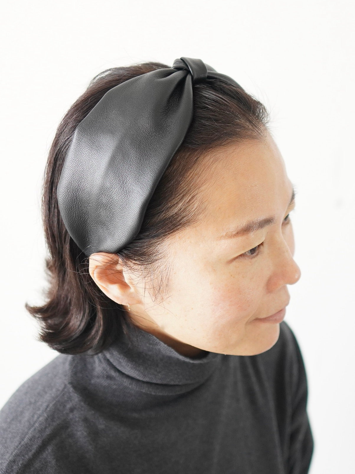 Mia レザーノットカチューシャ [2565]