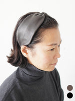 画像をギャラリービューアに読み込む, Mia レザーノットカチューシャ [2565]
