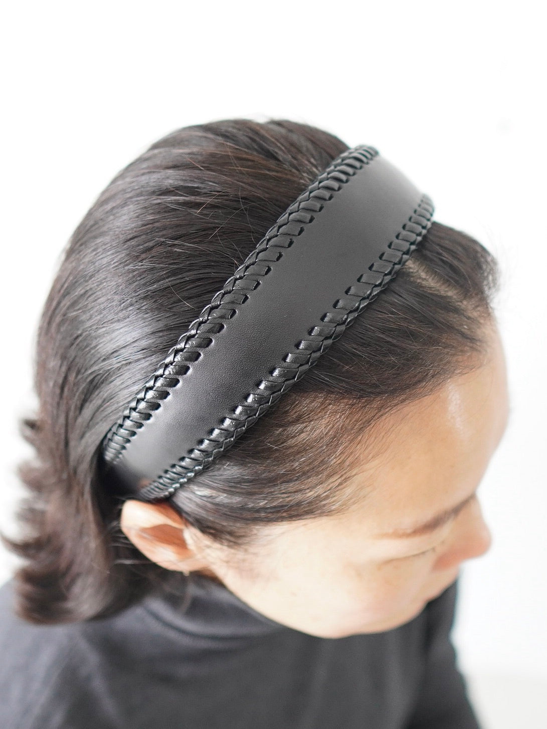 Mia ステッチカチューシャ(レザー) [2564]