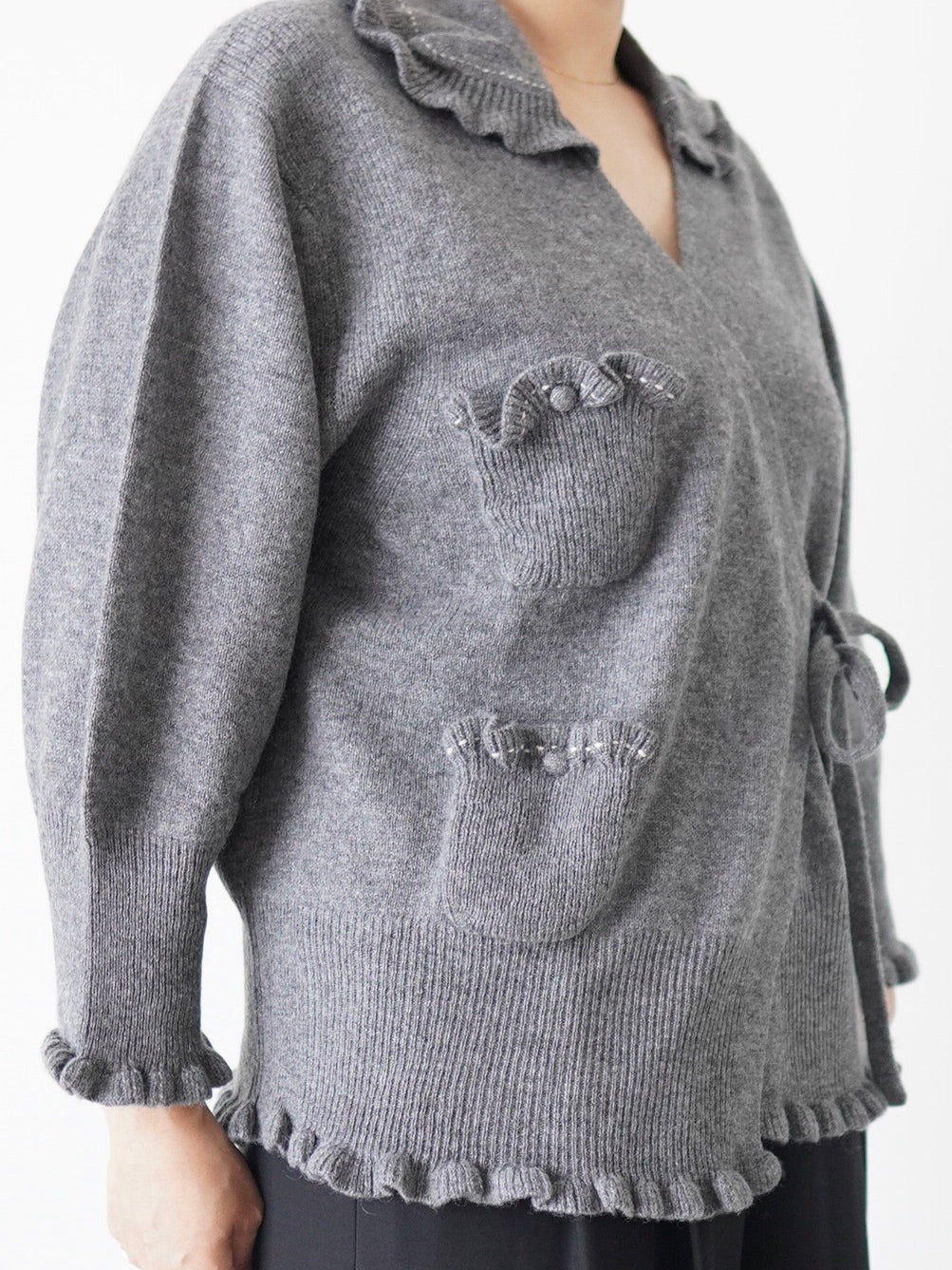 TOWAVASE ヴォランカーディガン [30-0026A] [30-0028A]