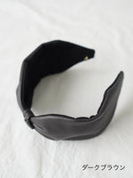 画像をギャラリービューアに読み込む, Mia レザーノットカチューシャ [2565]
