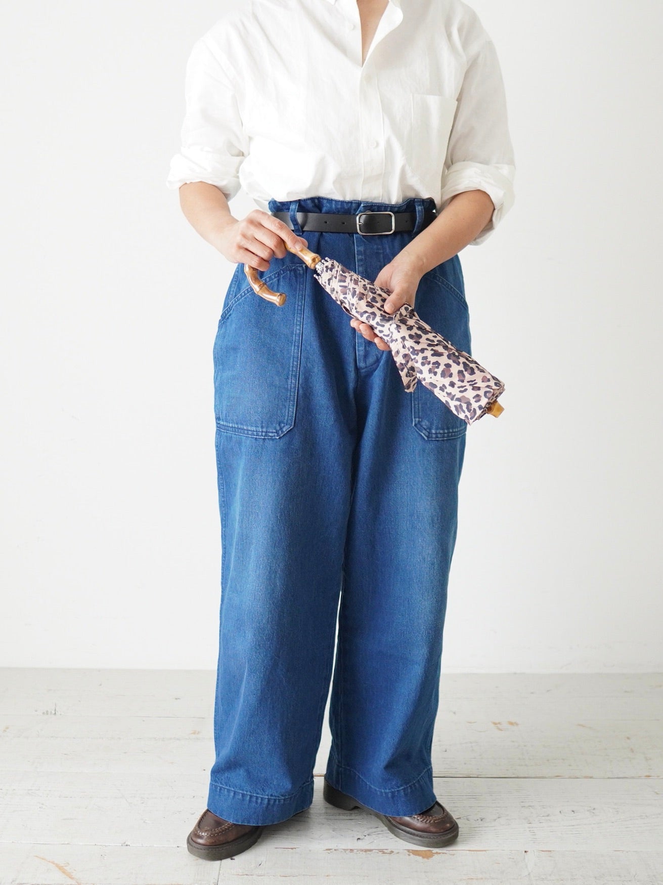 BONBON STORE レオパード折りたたみ傘(雨傘&UV) [BON-25004]